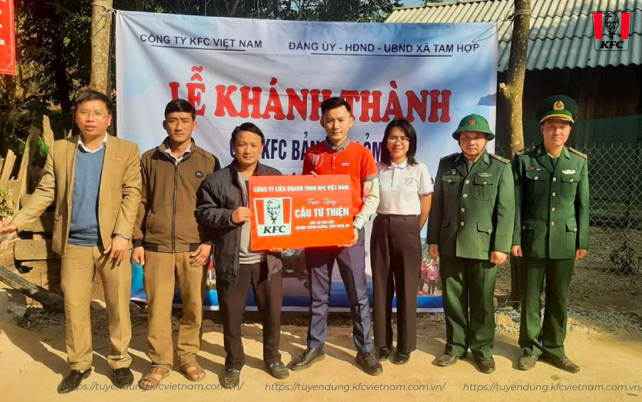 KFC tài trợ xây cầu dân sinh tại xã Tam Hợp, tỉnh Nghệ An!